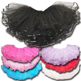 4 Layer Sequin Trimmed Tutus (44038)