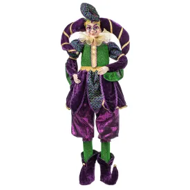 48" Standing Mardi Gras Jester Doll