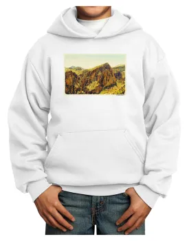 Arizona Mountains Watercolor Youth Hoodie Pullover Sweatshirt