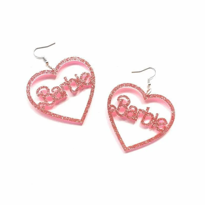 Barbie Glitter Earrings