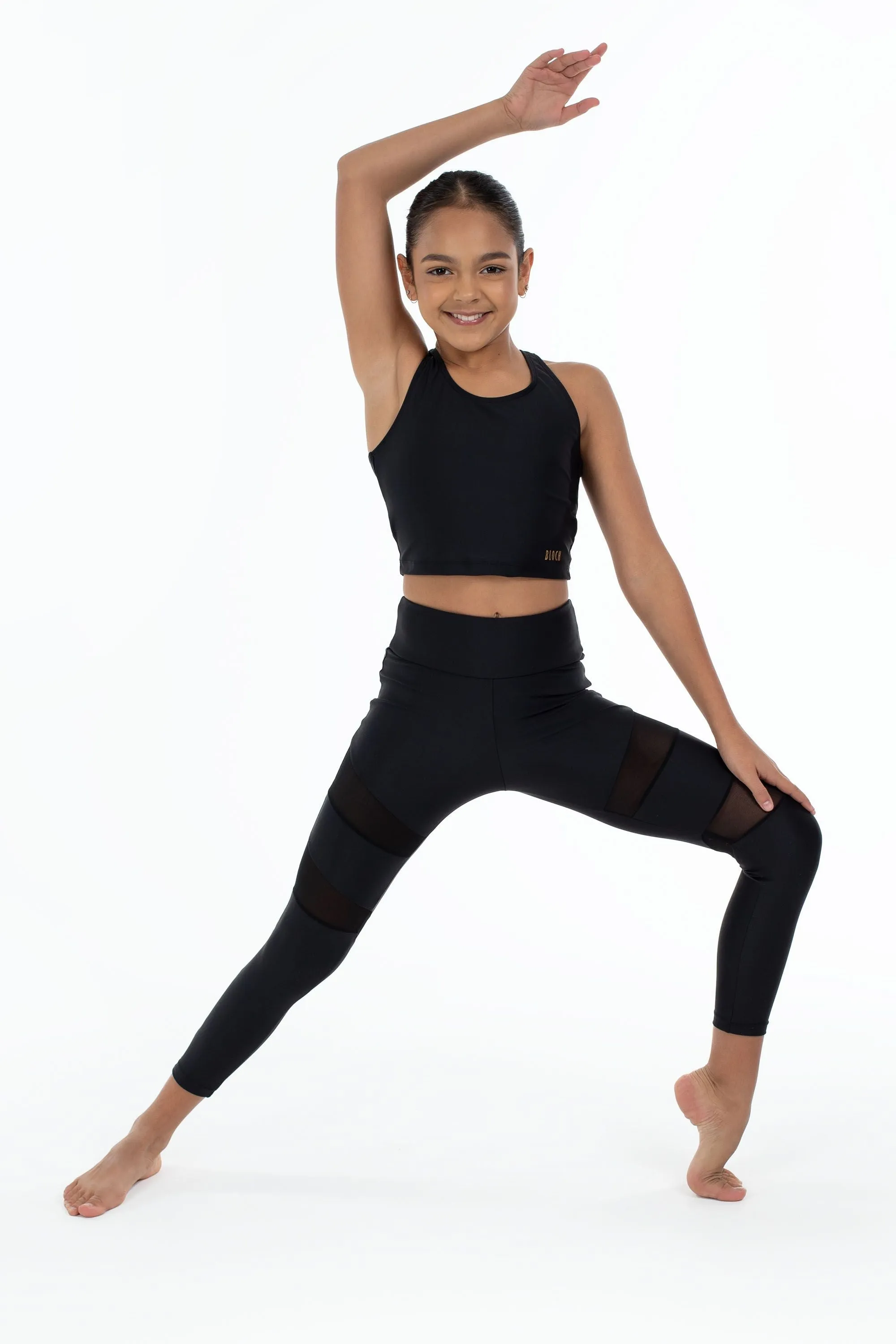 Bloch by Flo Active - Chloe 7/8 Leggings - Child (FM1213) - Black (GSO)