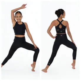 Bloch by Flo Active - Chloe 7/8 Leggings - Child (FM1213) - Black (GSO)
