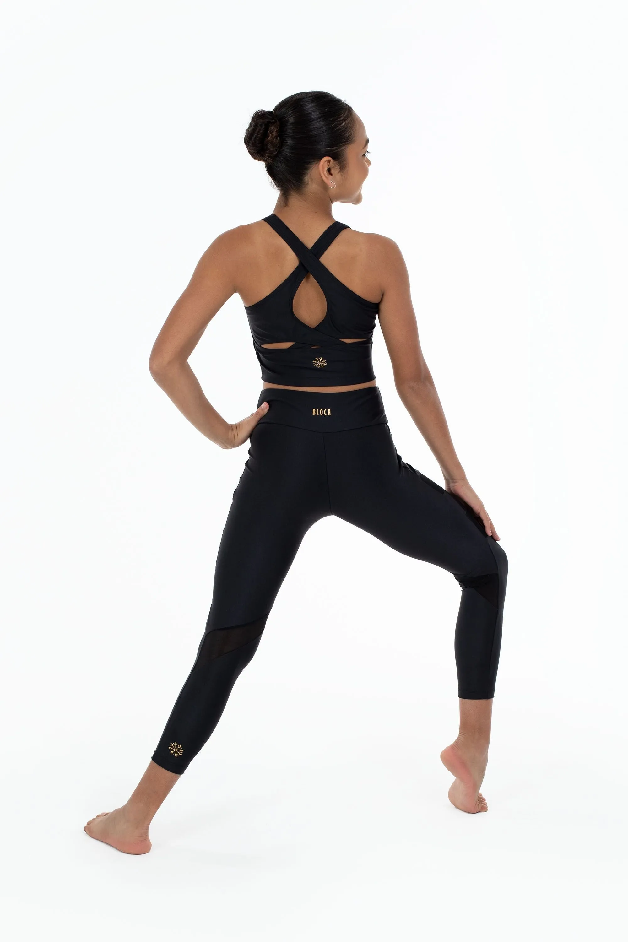 Bloch by Flo Active - Chloe 7/8 Leggings - Child (FM1213) - Black (GSO)