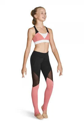 Bloch - Girls Full Length Leggings - Child (FP5209C) - Coral