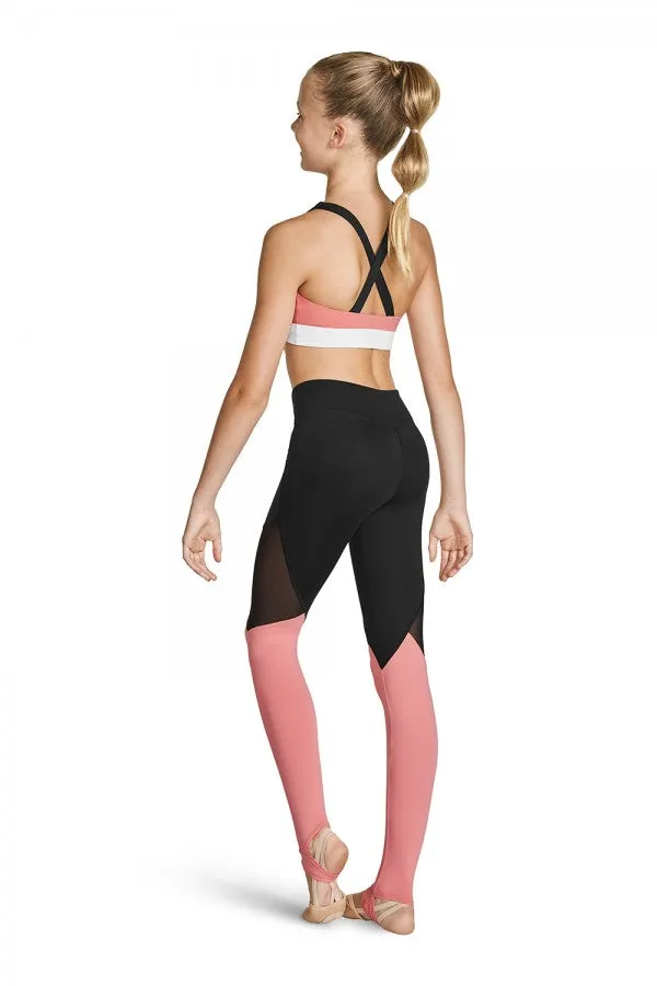 Bloch - Girls Full Length Leggings - Child (FP5209C) - Coral