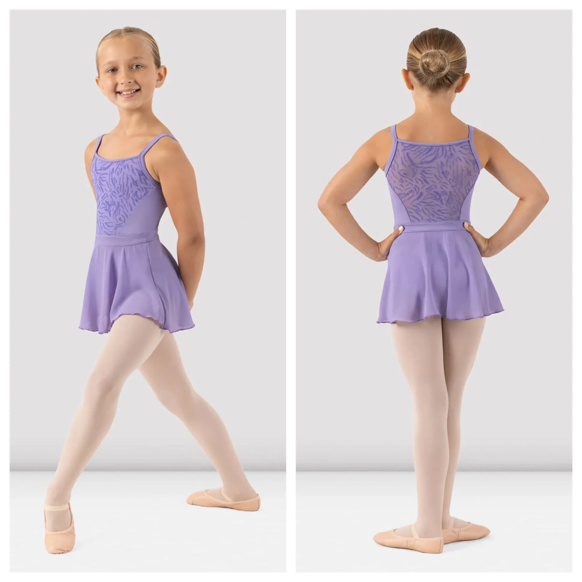 Bloch - Scarlett Camisole Skirted Leotard - Child (CL1187) - Lilac (GSO)