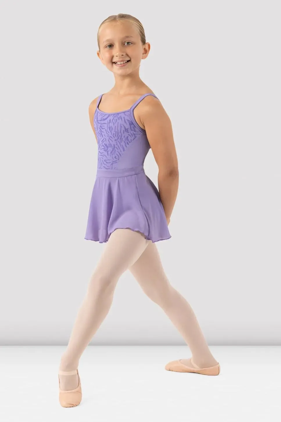 Bloch - Scarlett Camisole Skirted Leotard - Child (CL1187) - Lilac (GSO)