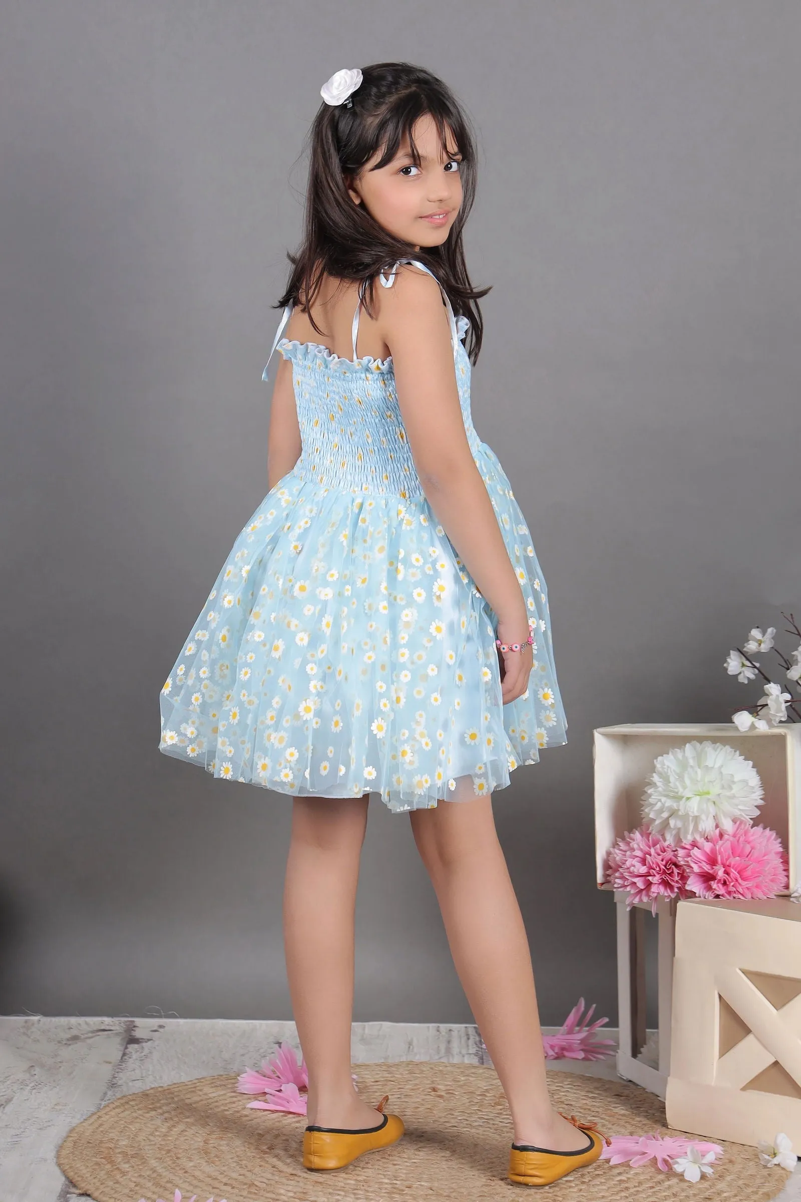 Blue Bloom Floral Dress
