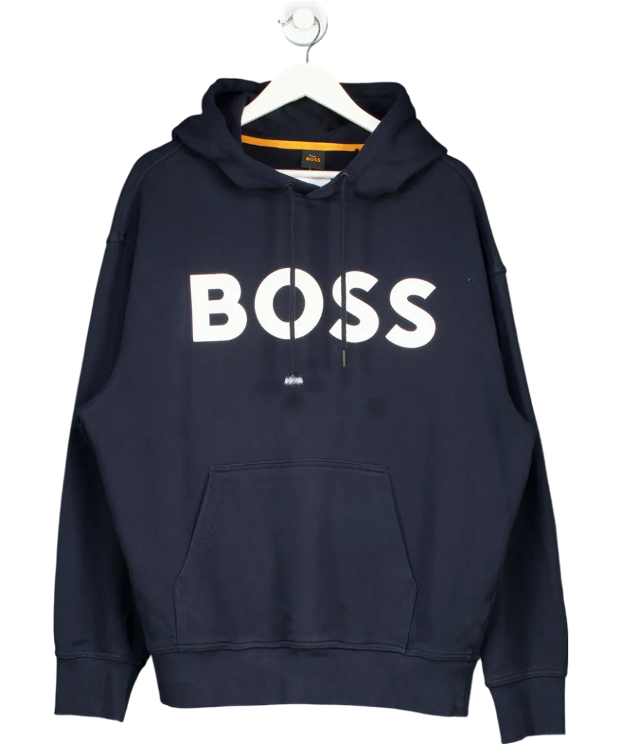 BOSS Blue Soody Hooded Sweatshirt UK XXL