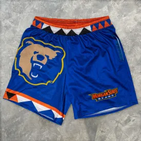 Breathable mesh print track shorts