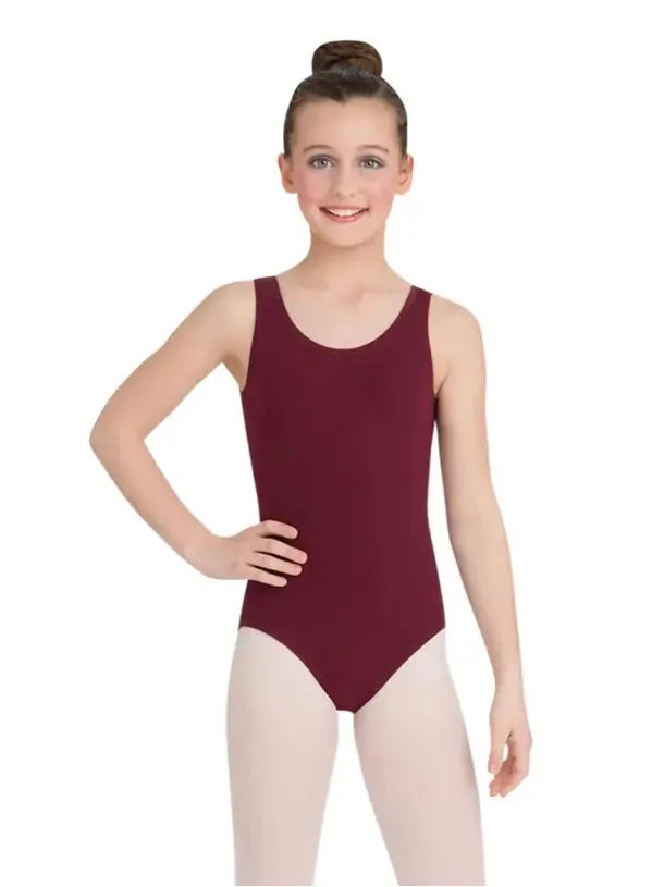 Capezio - High-Neck Tank Leotard - Child (CC201C) - Burgundy