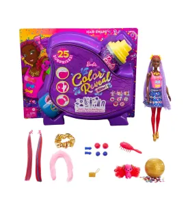 Color Reveal™ Glitter Hair Swaps Playset -Purple
