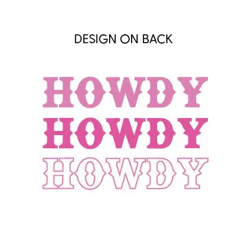Cowgirl at Heart - Disco (Pocket) w/ Howdy x3 on Back - Distressed Design - Child Hoodie