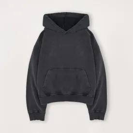 Cropped Hoodie - Vintage Black