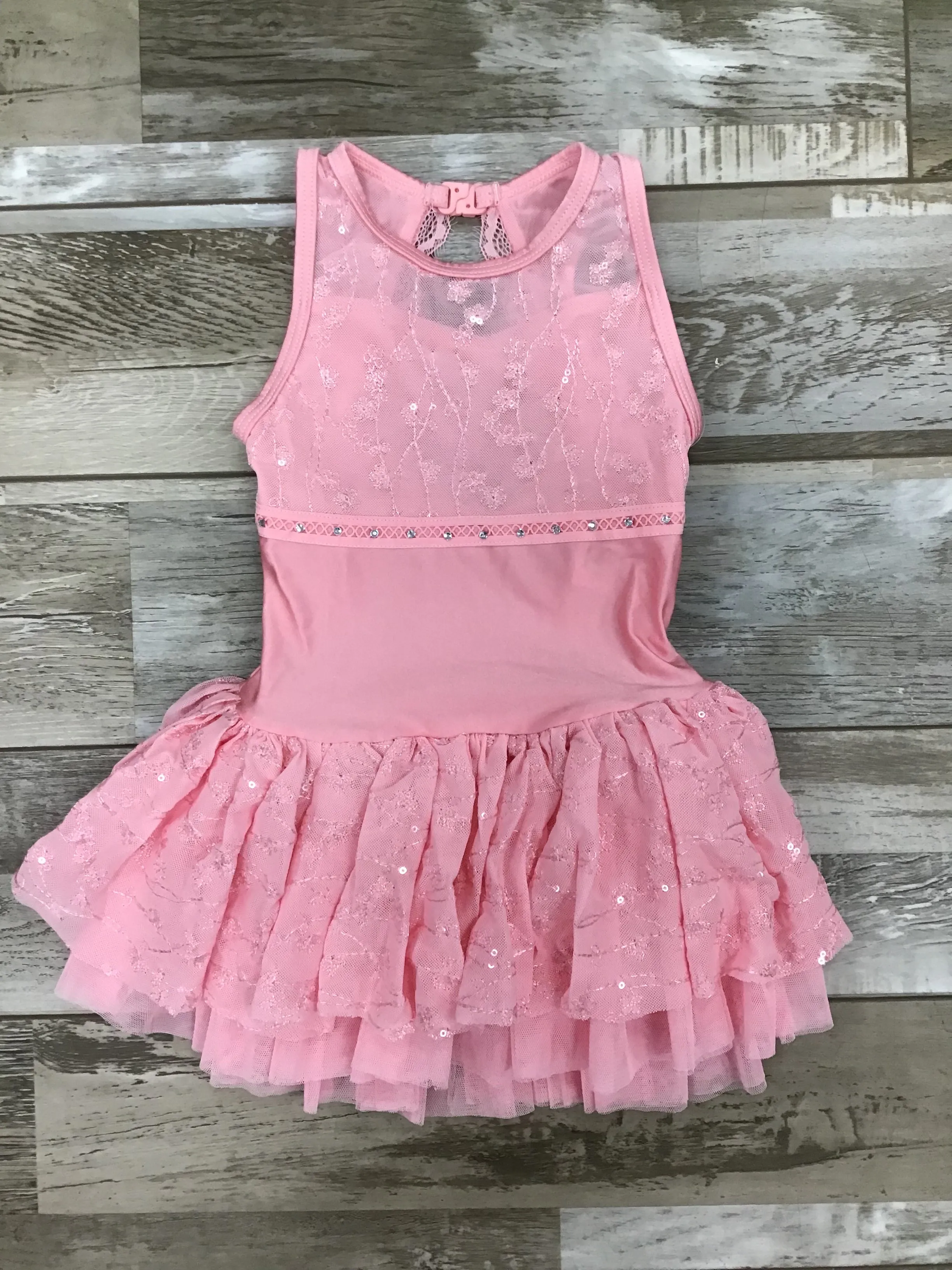 Danz N Motion - Bella Dress With Sequin - Child (22202C) - Pop Pink