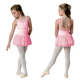 Danz N Motion - Kids Bria Ruffle Strap Camisole Dress - Child (22203C) - Pink