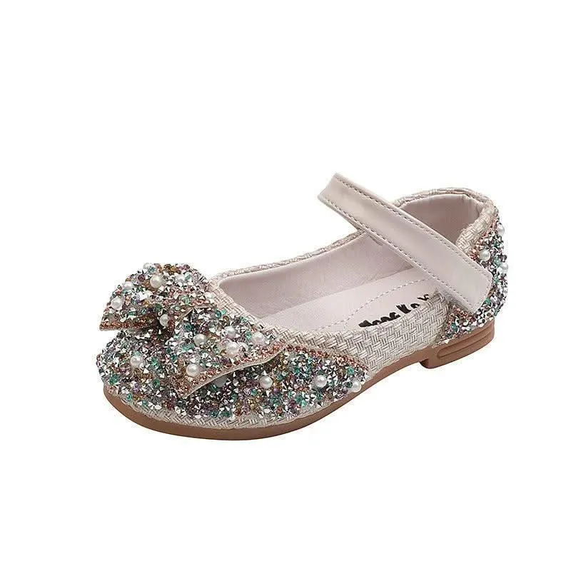Dazzling Crystal Shoes Fairy Princess Style Designed for Little Princesses