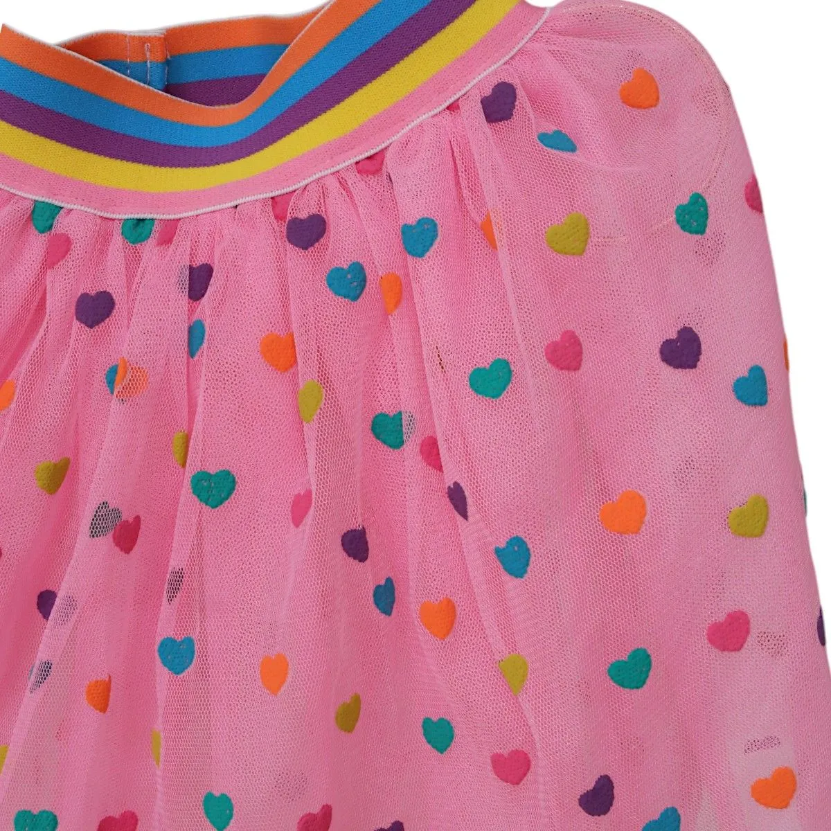 Dress Up Kit - Tutu - Pink Multicoloured Hearts