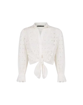 Eyelet Zita Blouse - Off White