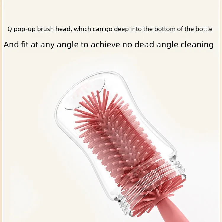 Food-Grade Silicone Baby Bottle Cleaning Brush