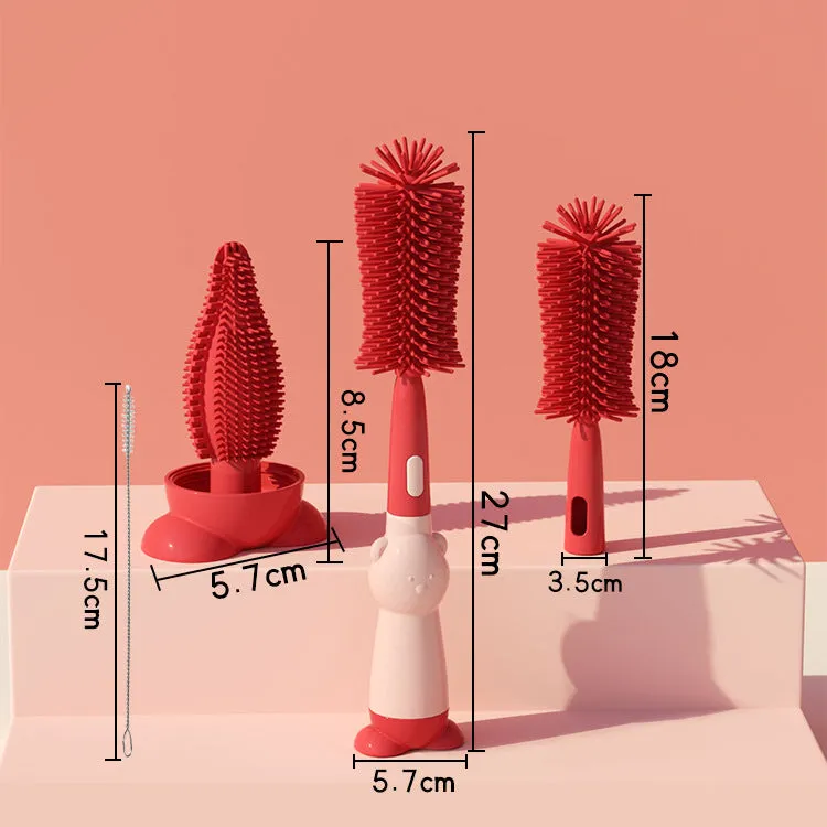 Food-Grade Silicone Baby Bottle Cleaning Brush