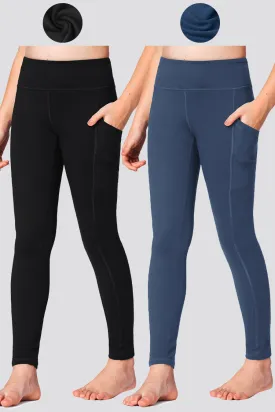 Girl's Athletic Leggings 2-pack｜3-pack ｜4-pack