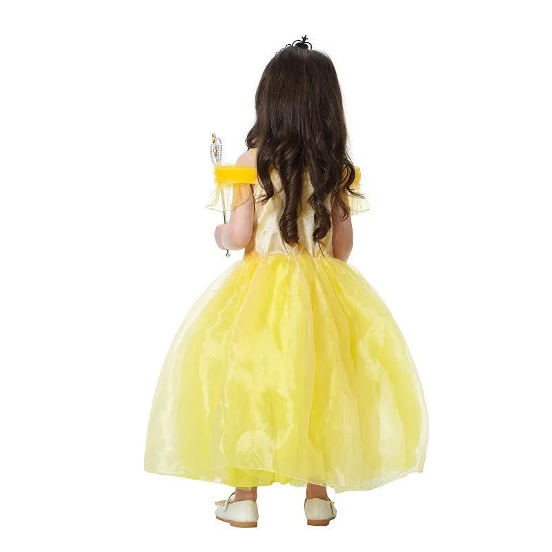 Halloween cosplay costumes Girls' sequin off-shoulder princess dress Fairy Tale Princess Dream Dress Carnival Birthday Party Evening Dress