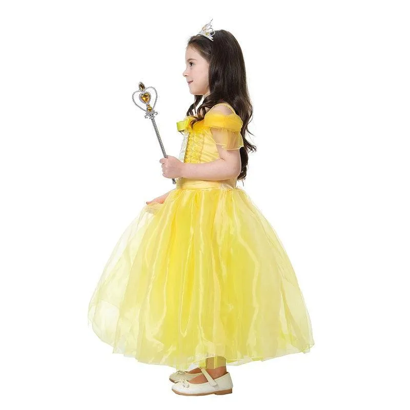 Halloween cosplay costumes Girls' sequin off-shoulder princess dress Fairy Tale Princess Dream Dress Carnival Birthday Party Evening Dress