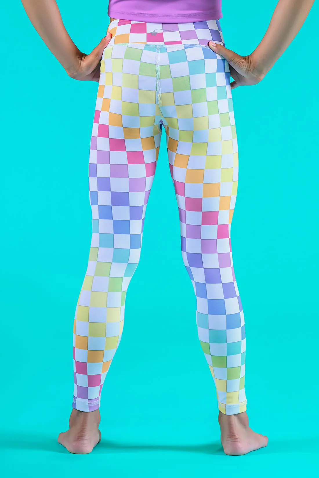 High Waisted Performance Legging - Electric Glow