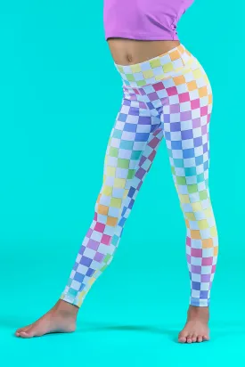 High Waisted Performance Legging - Electric Glow