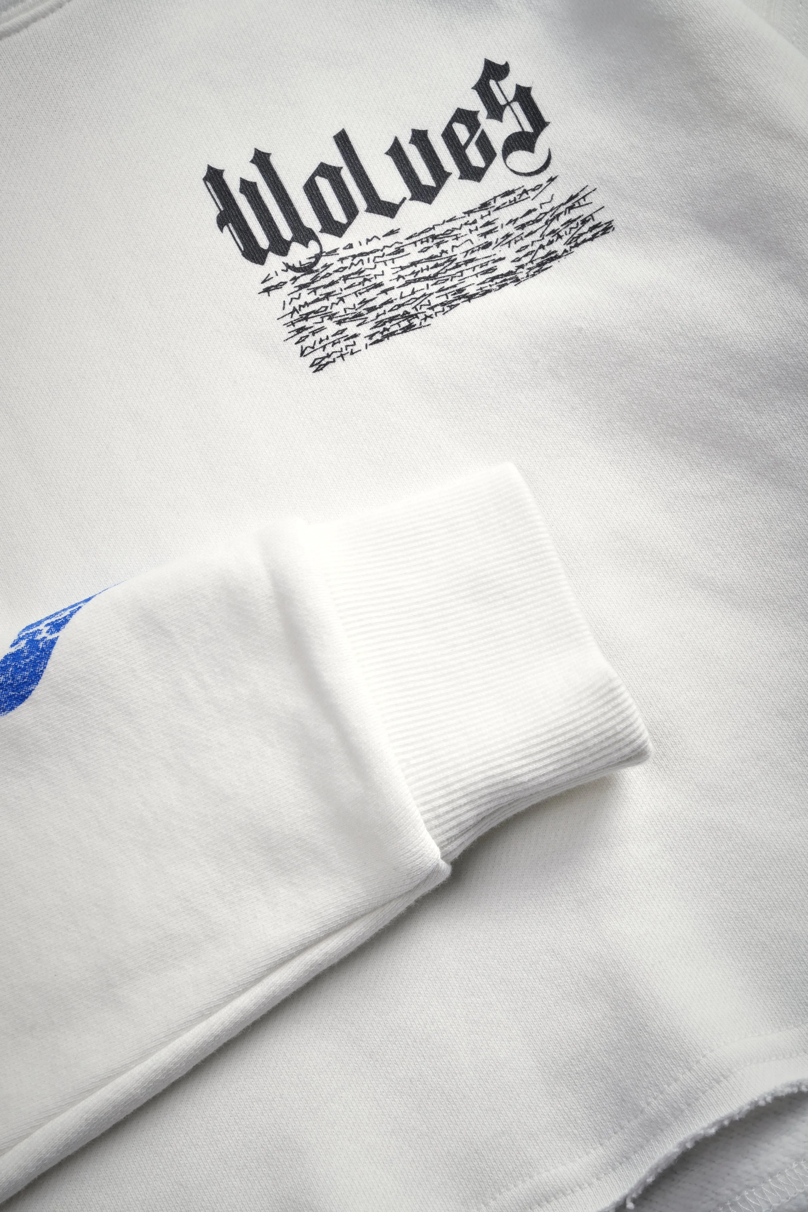 Infernal Bloom "Pierce" (Cropped) Hoodie in Cream