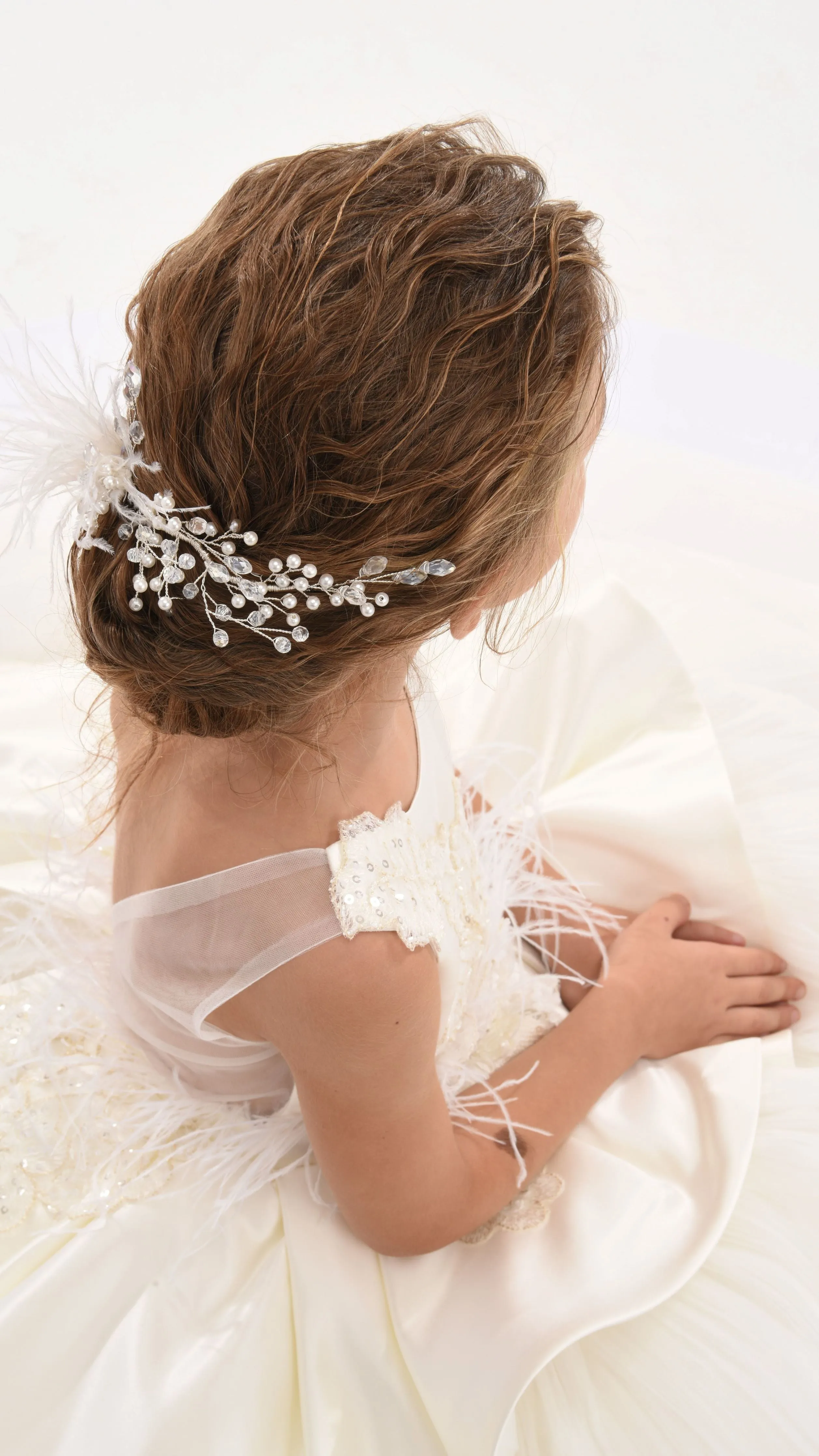 Ivory Belridge Floral Cascade Dress