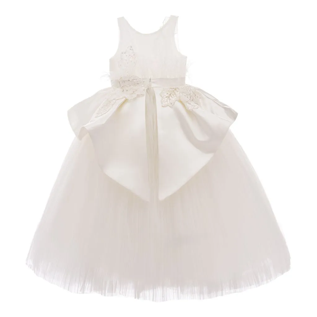 Ivory Belridge Floral Cascade Dress