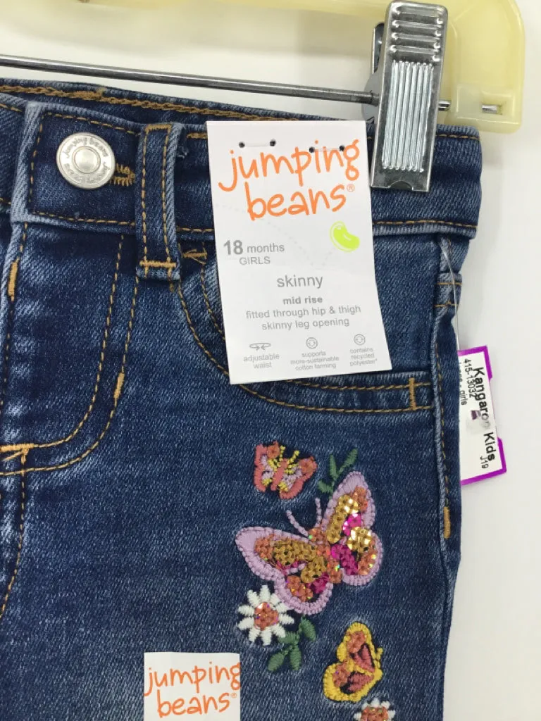 jumping beans Child Size 18 Months Blue Jeans - girls