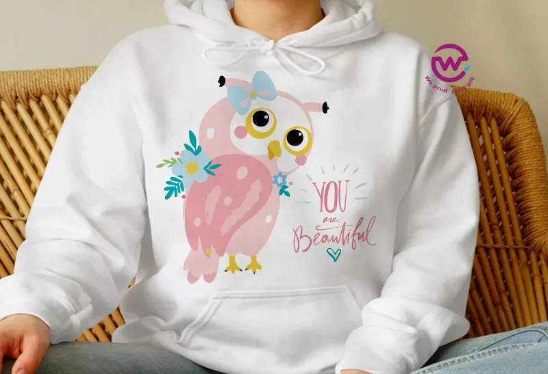 Kids hoodie-Cute Owl