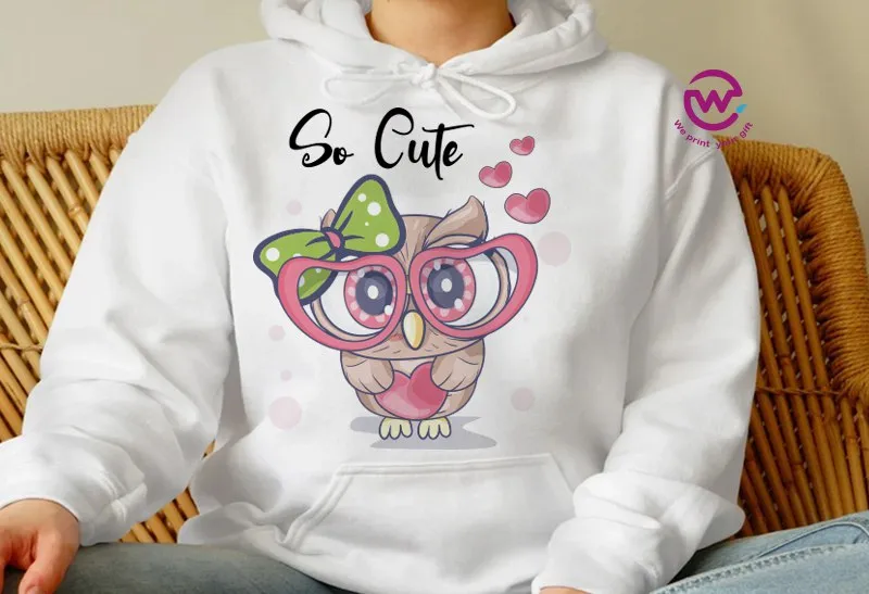 Kids hoodie-Cute Owl