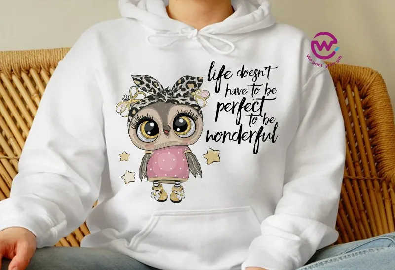 Kids hoodie-Cute Owl