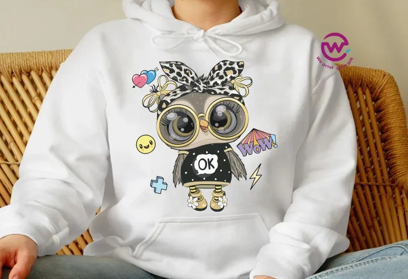 Kids hoodie-Cute Owl