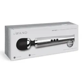 LE WAND DIECAST RECHARGEABLE MASSAGER SILVER LE WAND DIECAST RECHARGEABLE MASSAGER SILVER