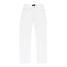 LEATHER RELAXED FIT PANT WHITE SKINNY JEANS