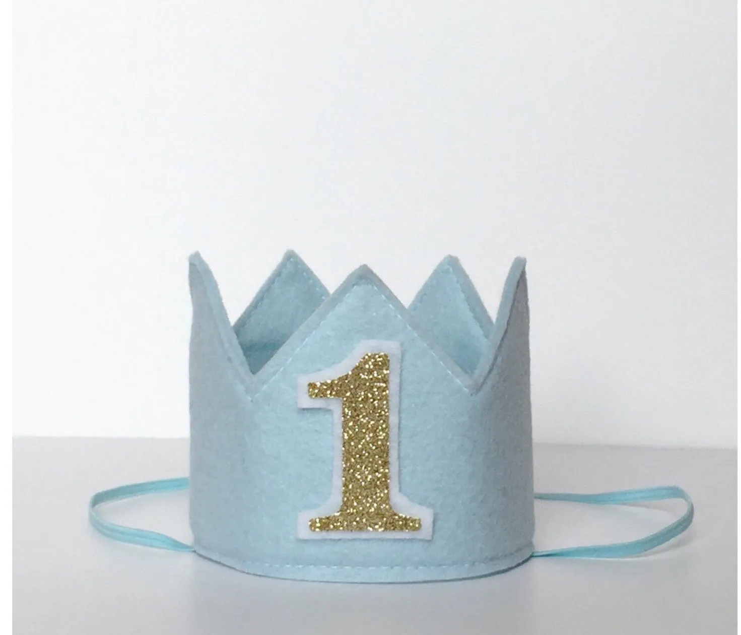 Light Blue Birthday Girl Crown/ 1st Birthday Crown