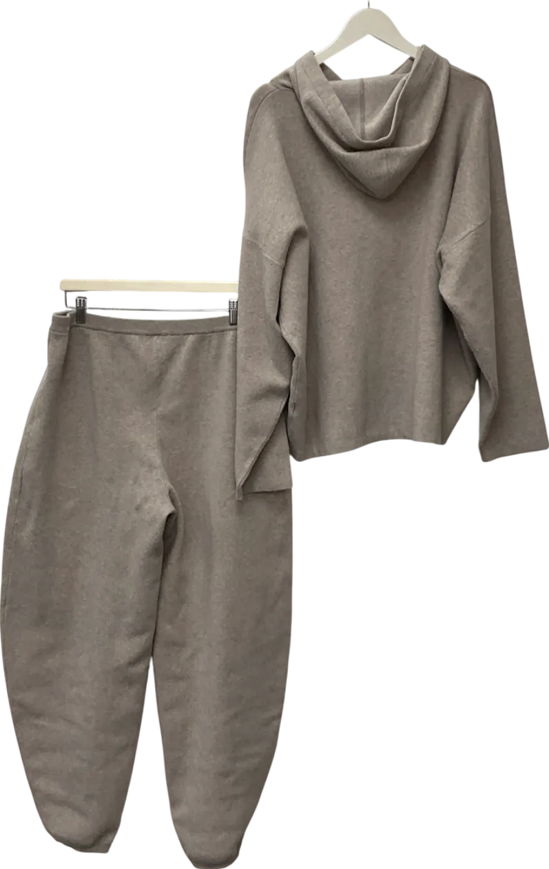 M Lounge Beige Knitted Joggers & Hoodie UK XXL