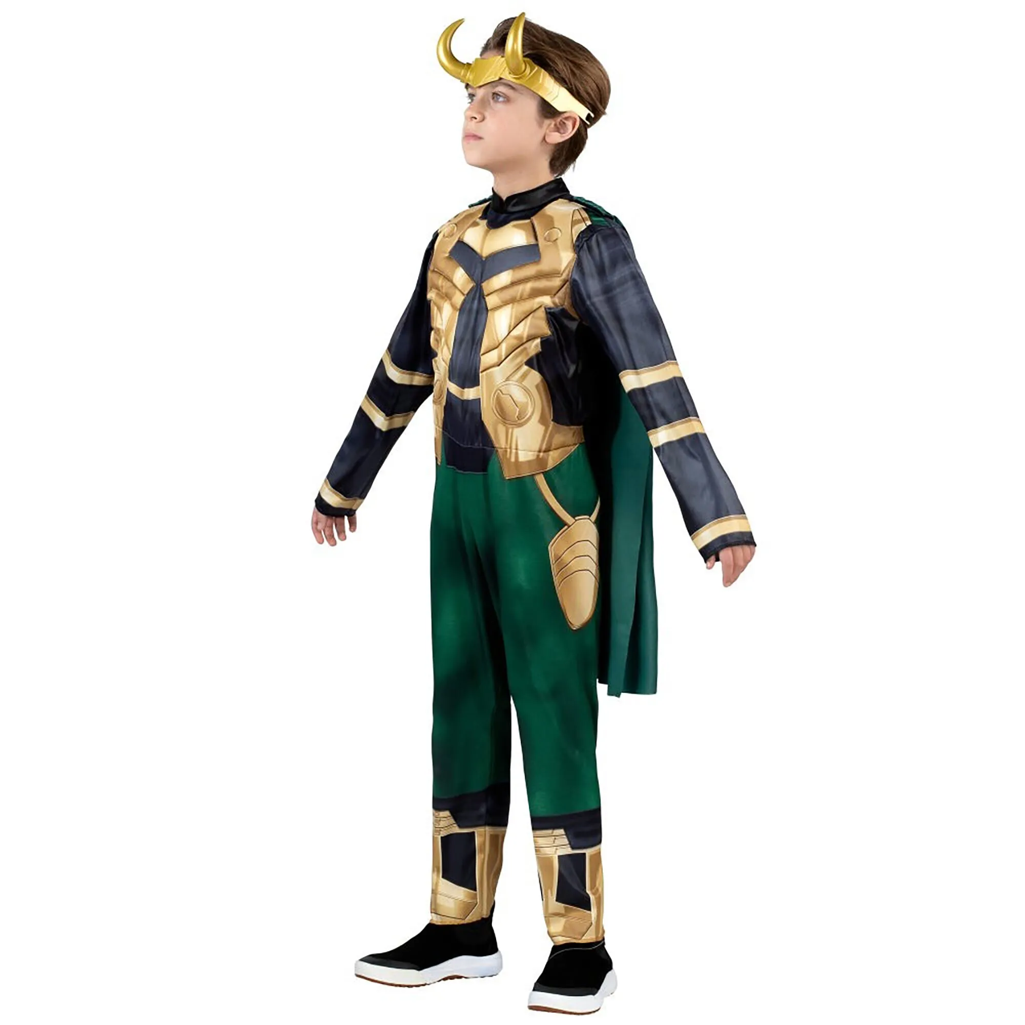 Marvel Loki Qualux Costume for Kids, Jumpsuit and Cape