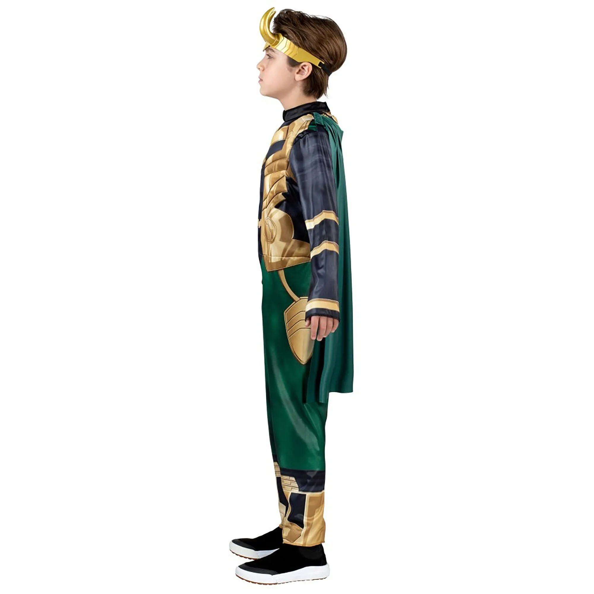 Marvel Loki Qualux Costume for Kids, Jumpsuit and Cape