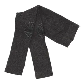 Non-slip crawling leggings with grip for babies and toddlers - Dark Grey Melange