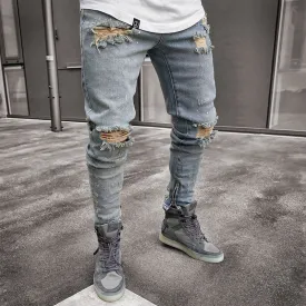 Nostalgic stretch shredded skinny jeans