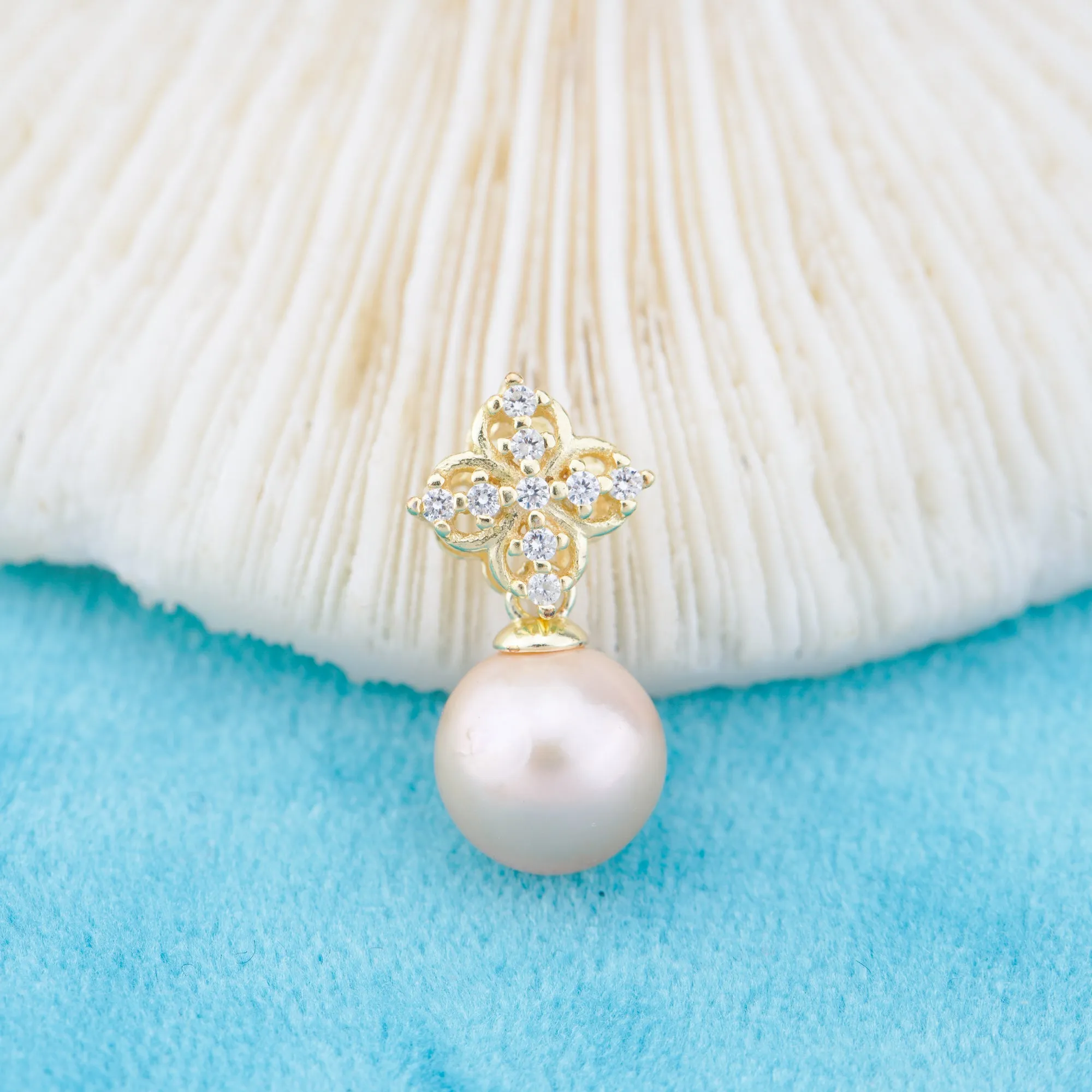 P011048 DIY 6-8mm Natural Freshwater pearl pendant accessory 925 sterling silver engagement jewelry necklace for women