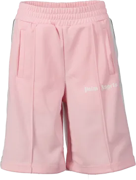 Palm Angels Blossom Pink / White New Classic Track Shorts UK S