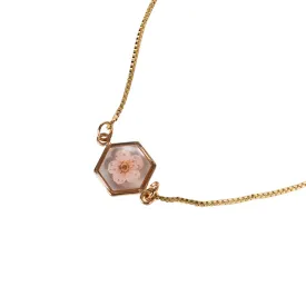 Pastel Pink Flower Bracelet