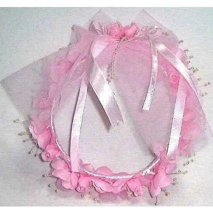 Pink Flower Ring Crown Garland Child Size